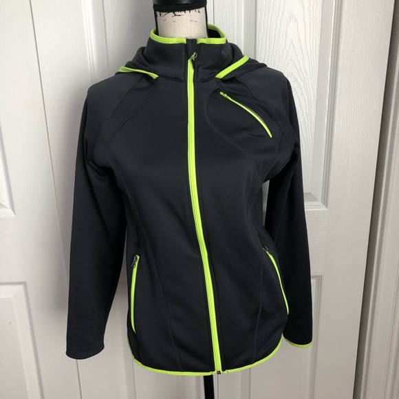 Champion Small Gray Zip Up Sweatshirt Hoodie - Picture 4 of 5